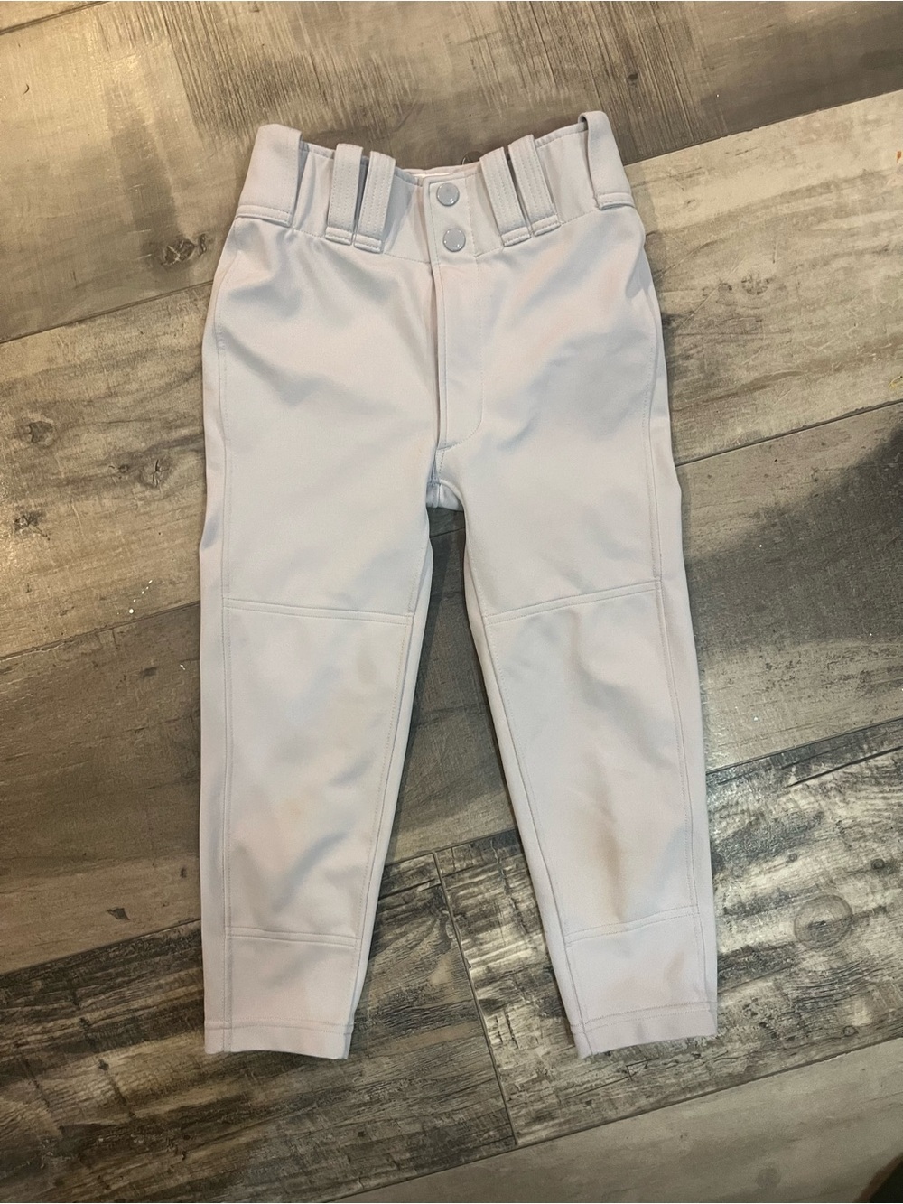 Mizuno Youth Medium White Baseball Pants Reinforced Knees Baseball Uniform Pants
